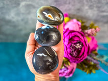 Load image into Gallery viewer, Orca Agate Palmstones, Ocean Agate Palmstones
