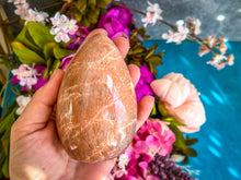 Load image into Gallery viewer, Peach Moonstone Crystal Freeform
