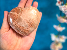 Load image into Gallery viewer, Peach Moonstone Crystal Hearts
