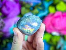 Load image into Gallery viewer, Purple Labradorite Crystal Heart for Valentines Day
