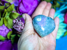 Load image into Gallery viewer, Purple Labradorite Crystal Heart for Valentines Day
