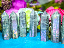 Load image into Gallery viewer, Ethically Sourced Purple Labradorite Crystal Tower

