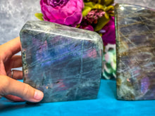 Load image into Gallery viewer, 2 Lb+ Purple Labradorite crystal Freeform, Rainbow Labradorite, White Labradorite
