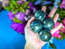 Load image into Gallery viewer, Rainbow Pyrite Crystal Ball
