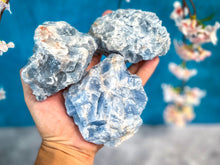 Load image into Gallery viewer, RAW BLUE CALCITE Chunks 50-450 grams
