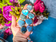 Load image into Gallery viewer, Small Ethically Sourced Blue Labradorite Hearts
