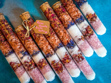 Load image into Gallery viewer, Rose Quartz Bath Salts in Glass Vials
