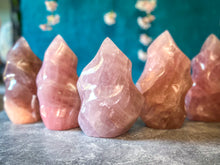 Load image into Gallery viewer, Ethically Sourced Large Rose Quartz Crystal Flame, 1 Kg+
