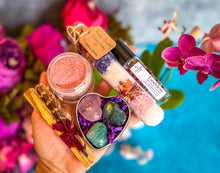 Load image into Gallery viewer, Mothers Day SELF LOVE Spa Gift Set, Rose Quartz Themed Bath and Beauty Gift Basket
