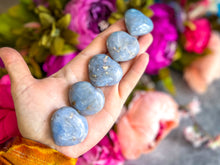Load image into Gallery viewer, Small Blue Opal Hearts, also known as Peruvian or Andean Opal Heart
