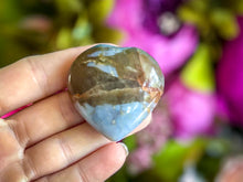 Load image into Gallery viewer, Small Blue Opal Hearts, also known as Peruvian or Andean Opal Heart

