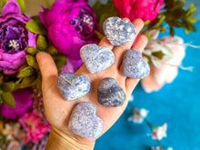Load image into Gallery viewer, Small Lepidolite Crystal Hearts
