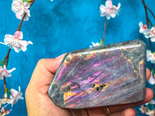 Load image into Gallery viewer, SUNSET labradorite freeforms, Orange Pink Labradorite, 100-749 grams

