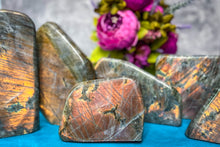 Load image into Gallery viewer, SUNSET labradorite freeforms, Orange Pink Labradorite, 750-2000 grams
