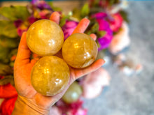 Load image into Gallery viewer, Golden Healer Quartz Balls, Yellow Hematoid Quartz Crystal Spheres
